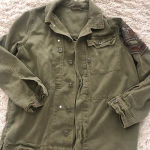 Oversized long sleeve shirt